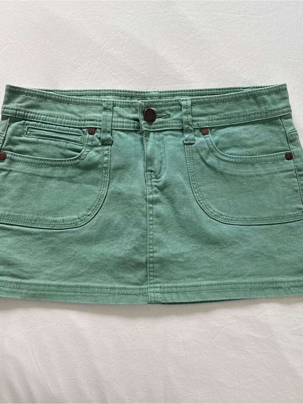 Green miniskirt